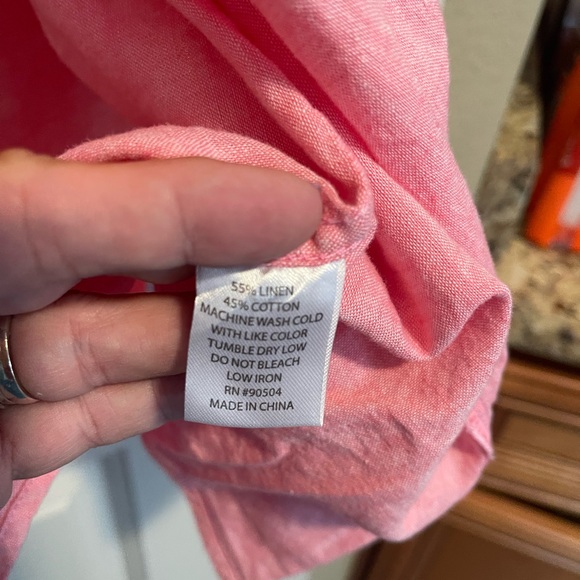 Mens Linen Blend shirt  Steve Harvey Shirt. 2XLT - Picture 3 of 3